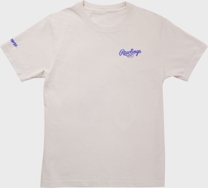 Rawlings Icon Snake Tee, Vintage White, Adult S